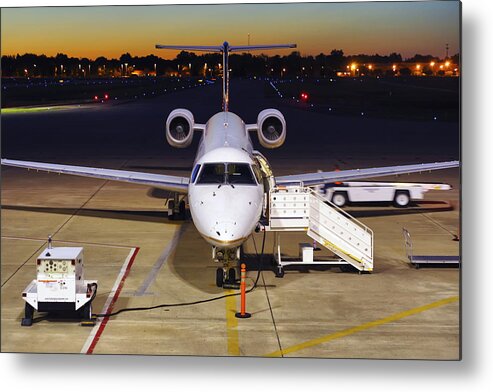 Embraer Metal Print featuring the photograph Preparing for Departure by Jason Politte