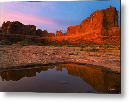 Arches National Park Metal Print featuring the photograph Pretty in Pink Red and Blue by Dan Norris
