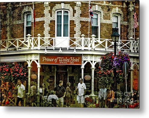Ontario Canada Metal Print featuring the photograph Prince of Wales Hotel Niagara on the Lake  Canada by Elaine Manley