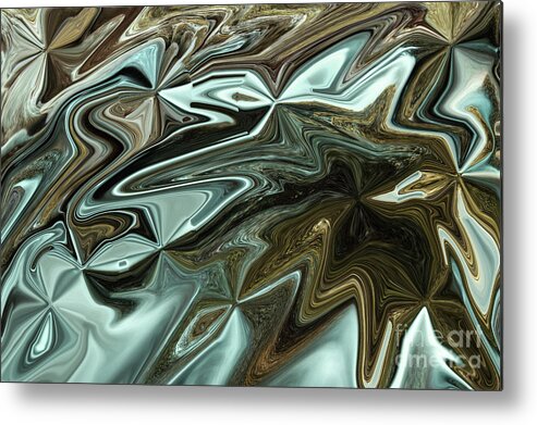 Abstract Metal Print featuring the photograph Progressive by Mike Eingle
