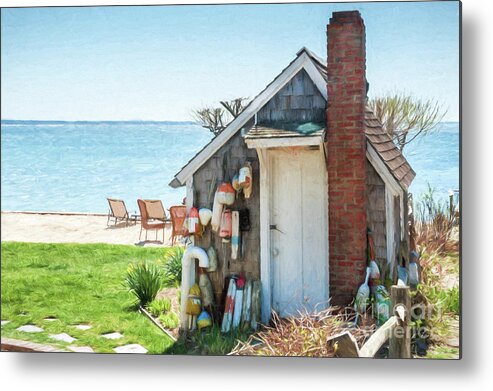 Commercial St Metal Print featuring the photograph Provincetown Shed by Michael James