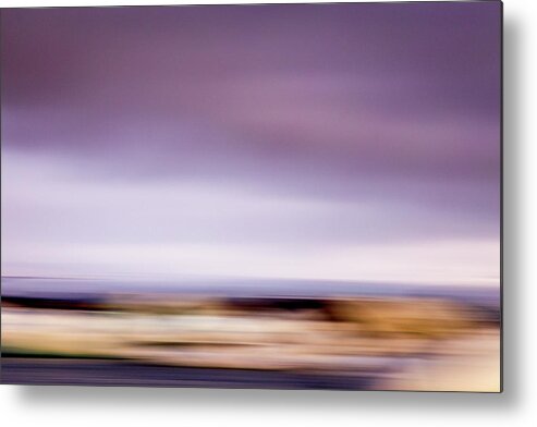 Purple Hue Metal Print featuring the photograph Purple Dusk Abstract by Gary Fossaceca