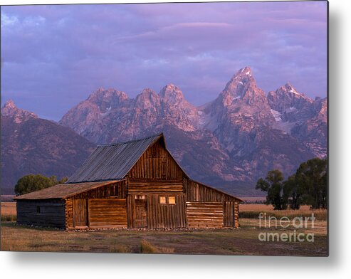 T.a. Moulton Barn Metal Print featuring the photograph Purple Mountains Majesty by Deby Dixon
