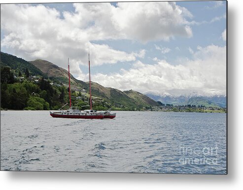 Queenstown Metal Print featuring the photograph Queenstown New Zealand. Lake Wakatipu. by Yurix Sardinelly