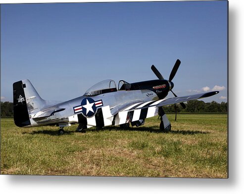 P-51 Metal Print featuring the photograph Quick Silver Geneseo by Peter Chilelli