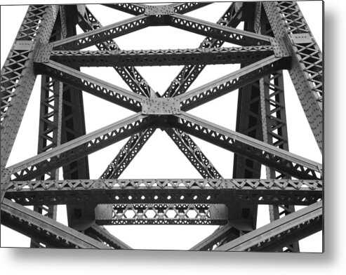 Abstract Metal Print featuring the photograph R R B 6 by Mike McGlothlen