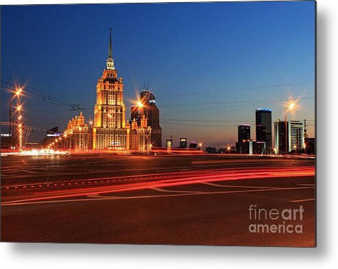 Architecture Metal Print featuring the photograph Radisson by Iryna Liveoak