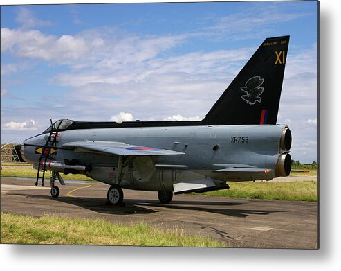 Xr753 Metal Print featuring the photograph RAF English Electric Lightning F6 by Tim Beach