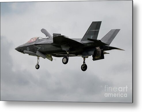 F35 Metal Print featuring the digital art RAF F35B Hover by Airpower Art