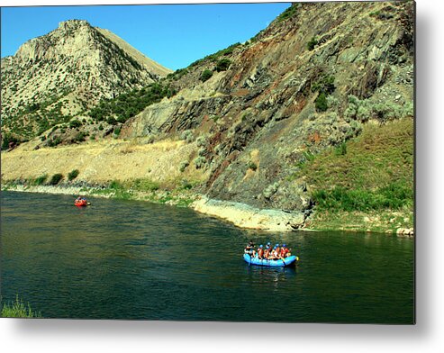 Raft Metal Print featuring the photograph Rafting the Wind River Canyon3 by George Jones