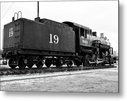 Frisco Metal Print featuring the photograph Railway Engine in Frisco by Nicole Lloyd