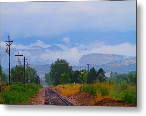 Trains Metal Print featuring the photograph Railway into the Clouds by James BO Insogna