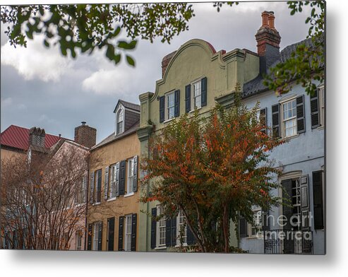 Charleston Metal Print featuring the photograph Rainbow Row Battery Homes in Charleston by Dale Powell