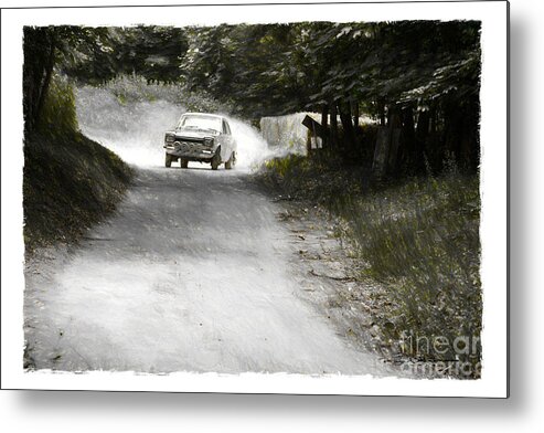 Rally Metal Print featuring the digital art Rally Escort by Roger Lighterness