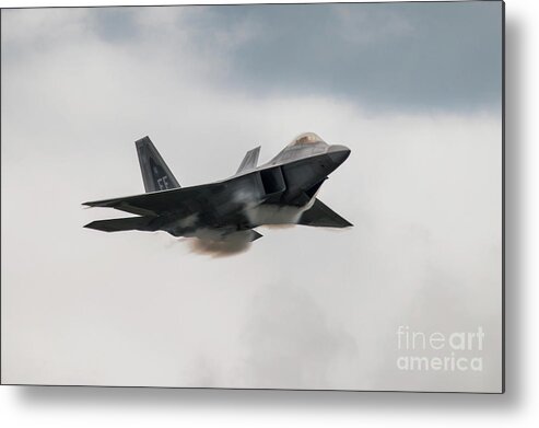 F-22 Metal Print featuring the digital art Raptor fast Pass by Airpower Art