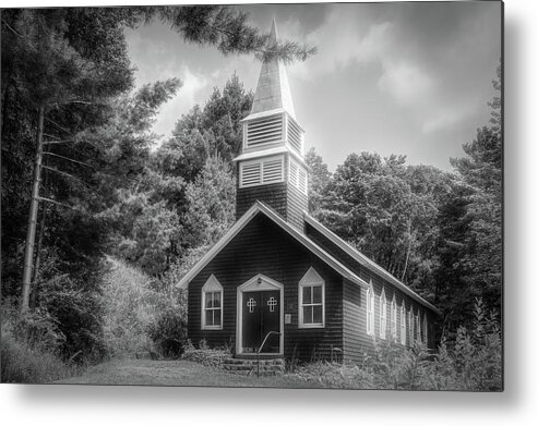 Buildings Metal Print featuring the photograph Raquette Lake Chapel by Guy Whiteley
