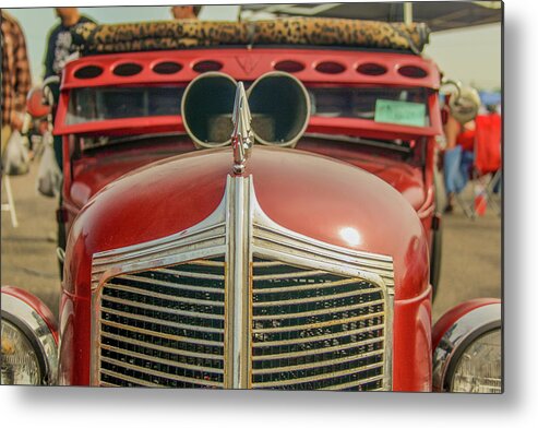 Ratrod Metal Print featuring the photograph Ratrod Approaching by Darrell Foster