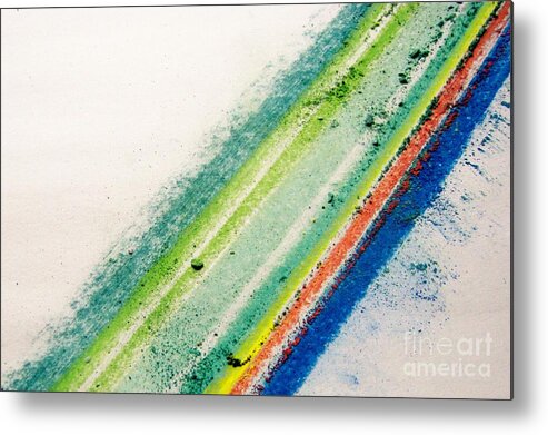 Life Energy Surf Rain Forest Brazil Metal Print featuring the pastel Raw by Kristine Nora