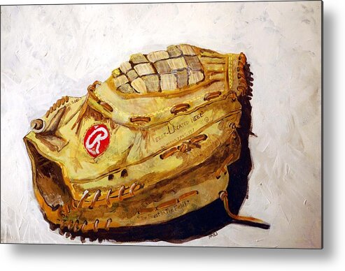 Outfield Metal Print featuring the painting RBG 36 Dale Murphy by Jame Hayes