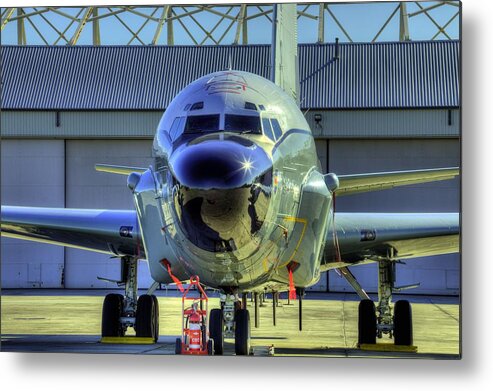 Rc135 Metal Print featuring the photograph RC-135 Rivet Joint by JC Findley