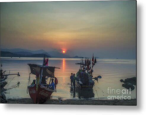 Michelle Meenawong Metal Print featuring the photograph Ready For Night Fishing by Michelle Meenawong