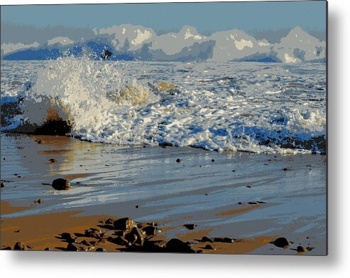 Ocean Metal Print featuring the photograph Ready or Not by Dianne Cowen Cape Cod Photography