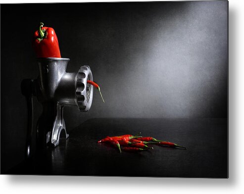 Kitchen Metal Print featuring the photograph Red And Hot by Victoria Ivanova