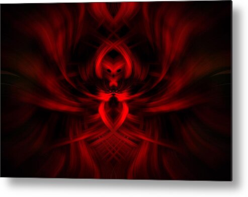 Red Metal Print featuring the photograph RED by Cherie Duran