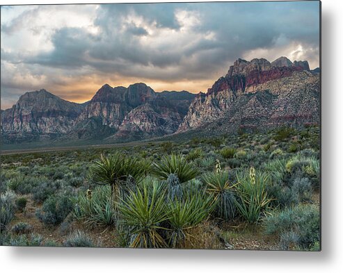 Red Rock Canyon Metal Print featuring the photograph Afternoon Storm by Chuck Jason