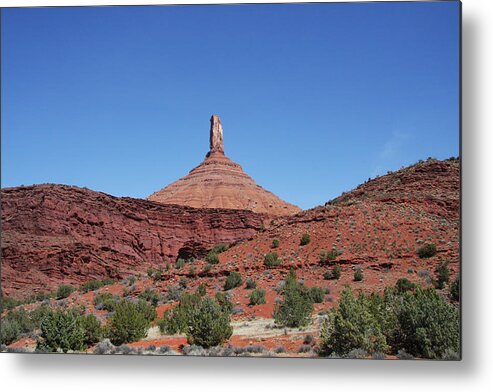 Red Rock Metal Print featuring the photograph Red Rock Castle Vallet 2 by Mark Smith