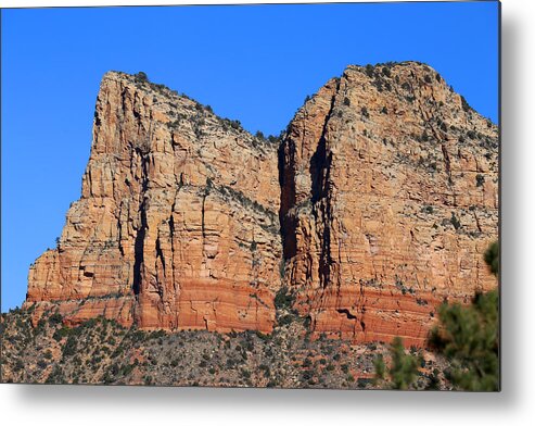 Red Metal Print featuring the photograph Red Rock Loop Sedona 15 by Mary Bedy