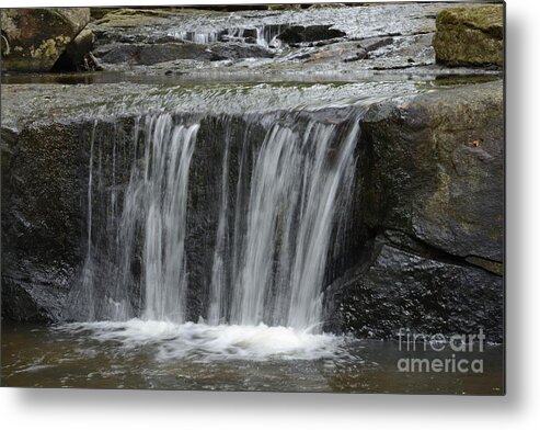 Shavers Fork Metal Print featuring the photograph Red Run Waterfall by Randy Bodkins