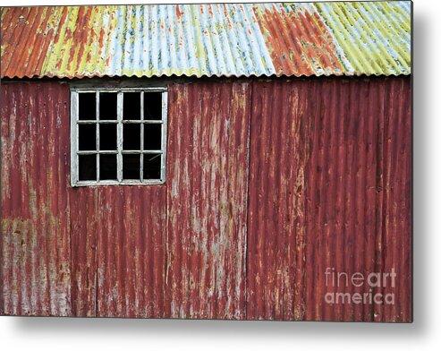 Old Metal Print featuring the photograph Red Shed by Tim Gainey