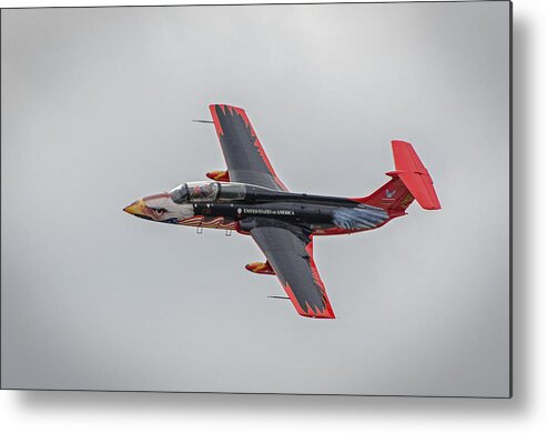 Red Stars Viper-29 Metal Print featuring the photograph Red Stars Viper 29  by Susan McMenamin