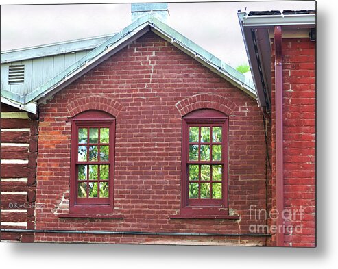Old Brick Building Metal Print featuring the photograph Reeders Alley Building by Kae Cheatham