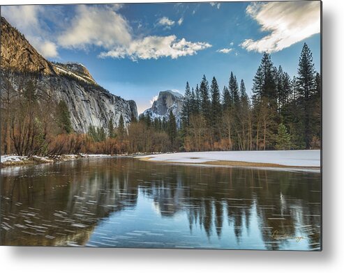 Yosemite Metal Print featuring the photograph Reflecting on Half Dome by Dan McGeorge