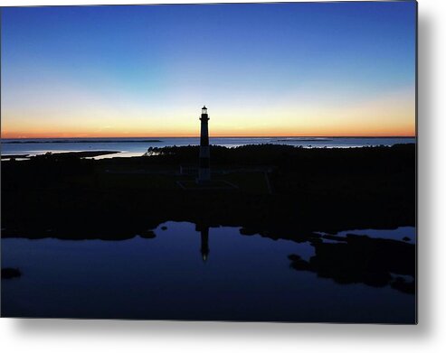 Photosbymch Metal Print featuring the photograph Reflection of Bodie Light at Sunset by M C Hood