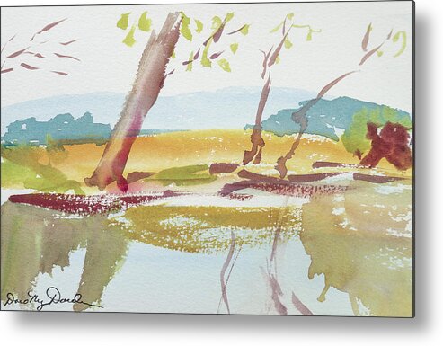 Australia Metal Print featuring the painting Quiet Stream by Dorothy Darden
