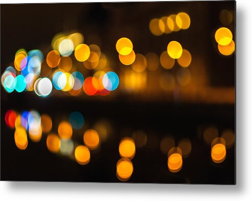 Abstract Metal Print featuring the photograph Reflections by Marcus Karlsson Sall