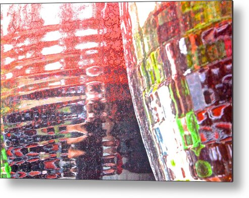  Metal Print featuring the photograph Reflections of a Ceramic Shop by Brian Sereda