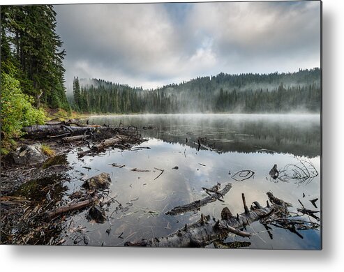 Reflection Lake Metal Print featuring the photograph Reflections on Reflection Lake 4 by Greg Nyquist