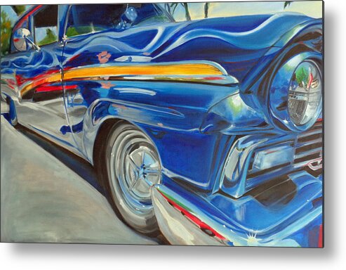 Car Metal Print featuring the painting ReinCARnated by Kaytee Esser