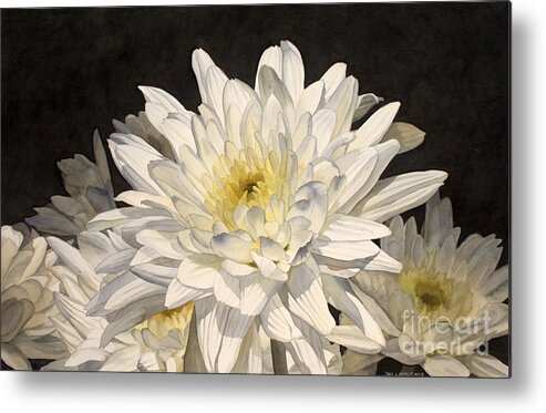 Flowers Metal Print featuring the painting Rejoicing Too by Jan Lawnikanis