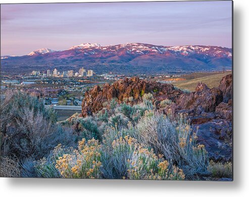 Landscape Photography Metal Print featuring the photograph Reno Nevada Spring Sunrise by Scott McGuire
