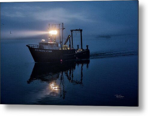 Fine Art Metal Print featuring the photograph Research Vessel by Bill Posner