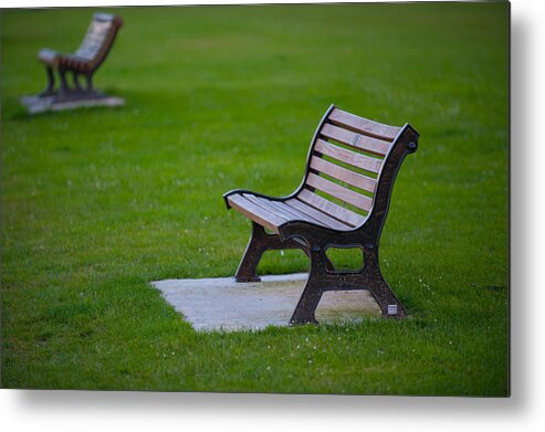 Bench Metal Print featuring the photograph Resting Place by Helen Jackson
