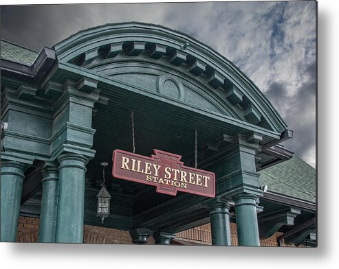 East Aurora Ny Metal Print featuring the photograph Riley Street Station by Guy Whiteley