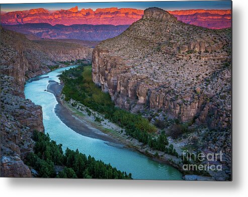 America Metal Print featuring the photograph Rio Grande at Dusk by Inge Johnsson