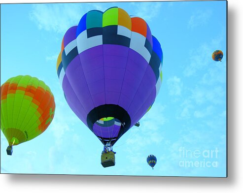 Aviation Metal Print featuring the photograph Rising upward by Jeff Swan