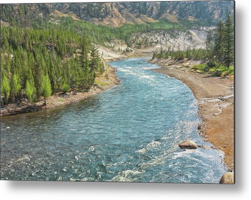 Landscape Metal Print featuring the photograph River Free by John M Bailey